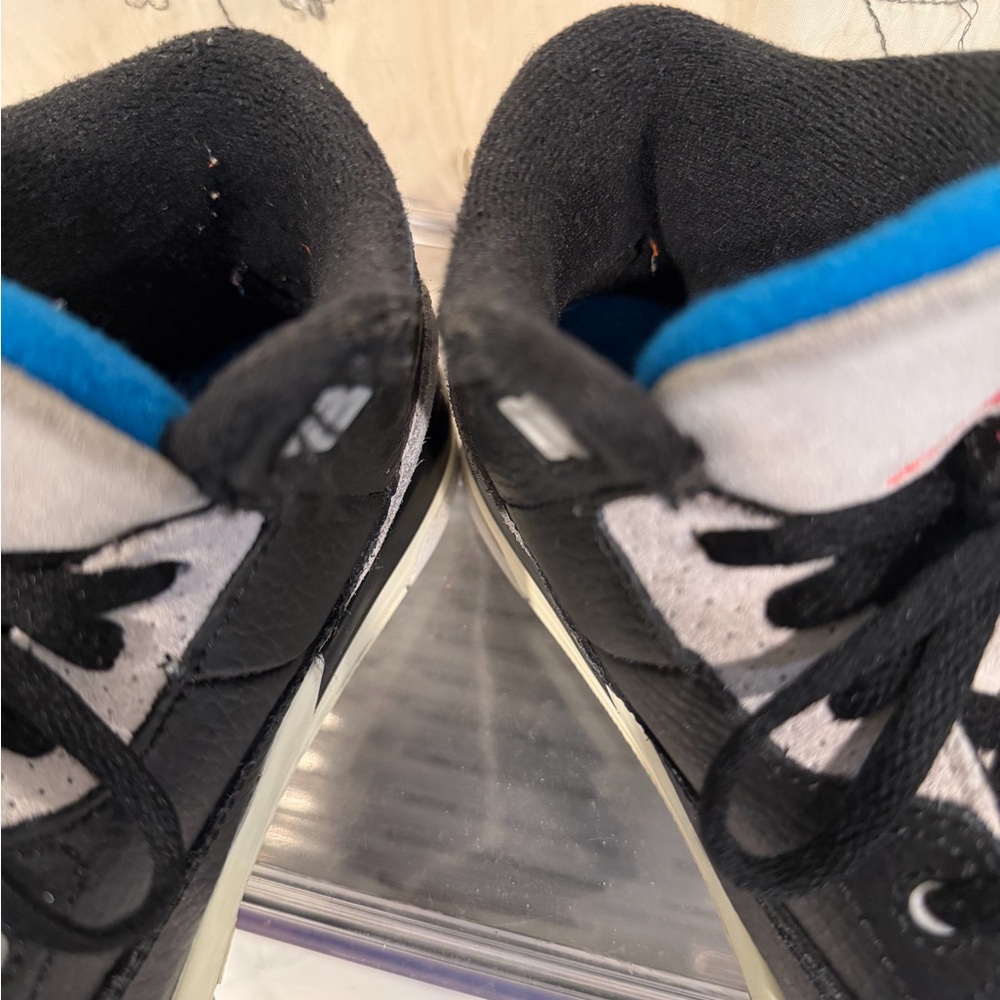 Stylish Kids Black and Blue Sneakers - Picture 8 of 10